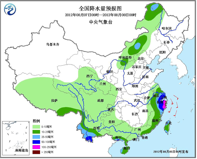 中央气象台：江南华南云南等局部地区有大到暴雨
