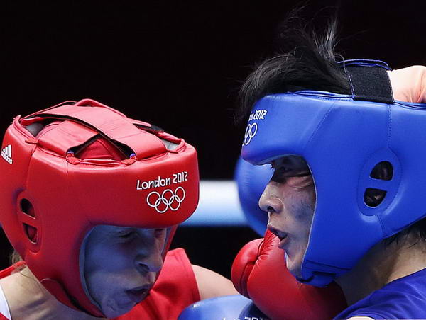 奥运图:女子拳击51公斤级赛况 女子拳击对抗