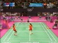 奥运视频-赵芸蕾网球轻松高压 中国组合赢赛点