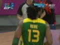 奥运视频-巴西反击内内秀单手劈扣 男篮VS巴西