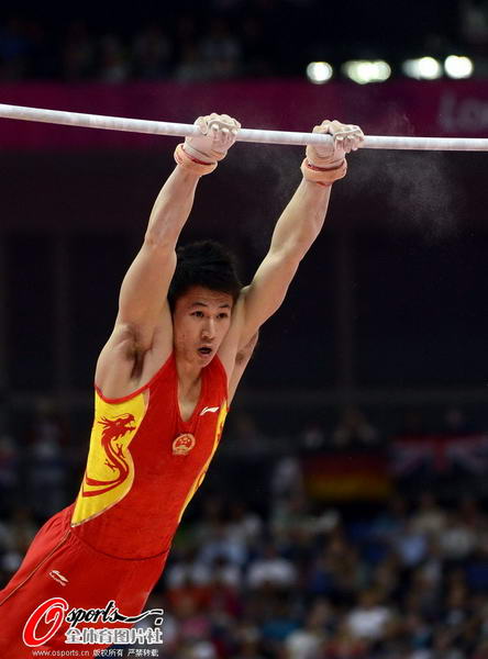 奥运图:体操男子单杠决赛 比赛瞬间-搜狐体育