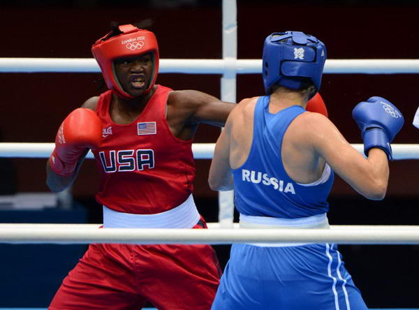 奥运图:女子拳击美国摘金 全力以赴