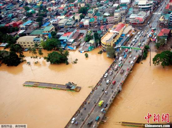 菲律宾洪灾死亡人数升至66人 268万人遭灾图