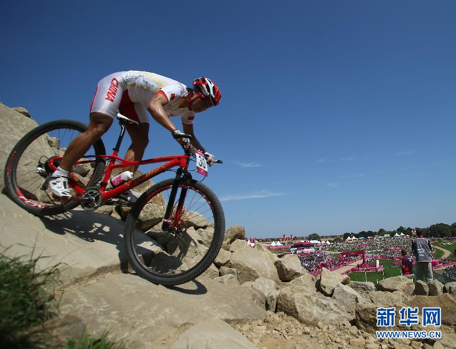 山地自行车女子越野赛:中国选手获得第12名(图