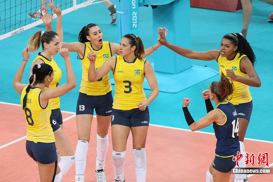 巴西女排3:1战胜美国女排夺冠(高清组图)