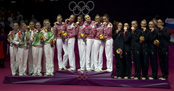 奥运图:艺术体操团体俄罗斯卫冕 冠亚季军