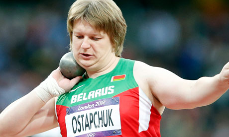 白俄罗斯女子铅球选手奥斯塔普丘克。