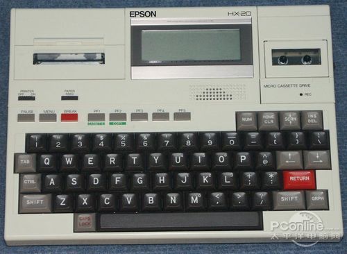 1981年EPSON HX-20，第一台使用液晶显示器的便携式计算机
