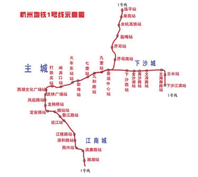 杭州地铁1号线站点知多少(图)