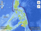 菲律宾发生5.9级地震 震源深度10.1公里(图)