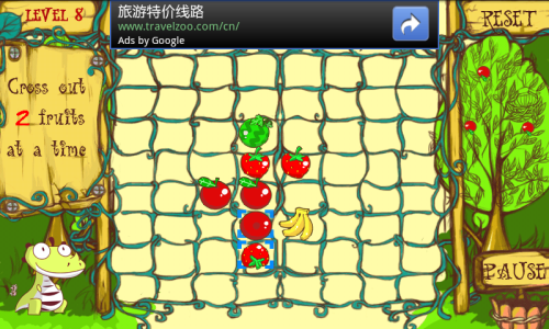 消除类休闲益智游戏 Android水果迷阵