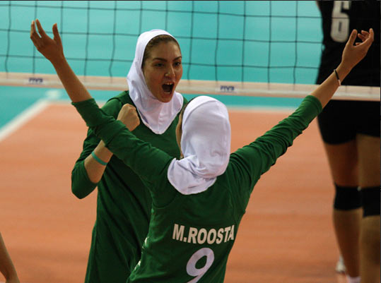 伊朗隊熱情慶賀