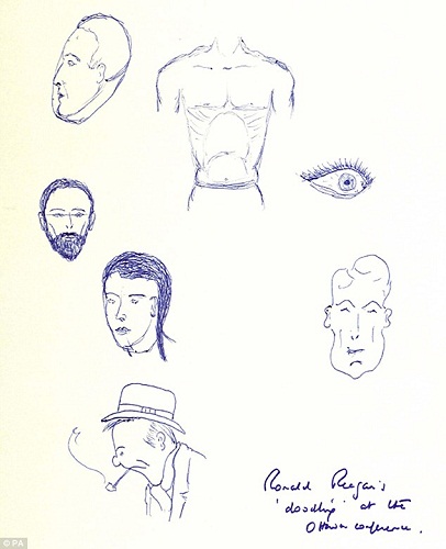 罗纳德・里根的涂鸦