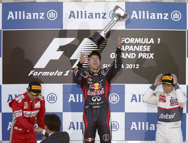 f1日本站维特尔轻松夺冠马萨两年内首登领奖台