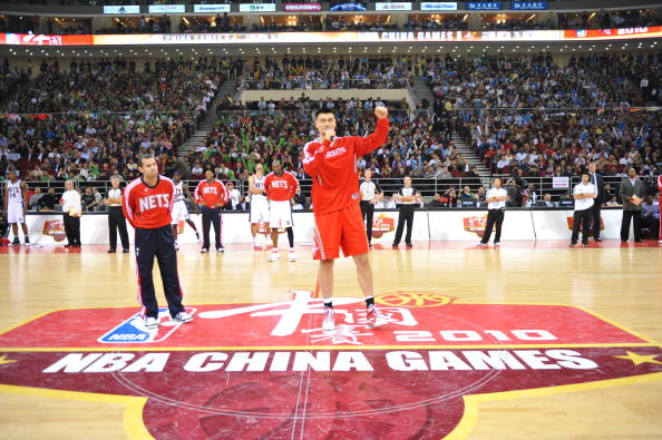 组图nba中国赛精彩瞬间姚麦天安门下塑经典