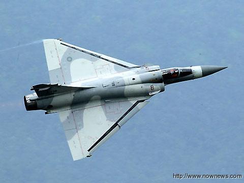 “幻影2000”战斗机飞行训练的的台湾空军飞行员王同义在法国传出坠机死亡意外，图为“幻影2000”同型机种。 图片来源：台湾《今日新闻》