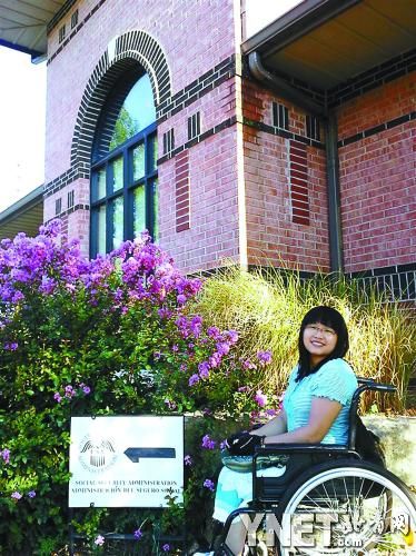 轮椅女孩的留学之路:赴美读博-搜狐出国