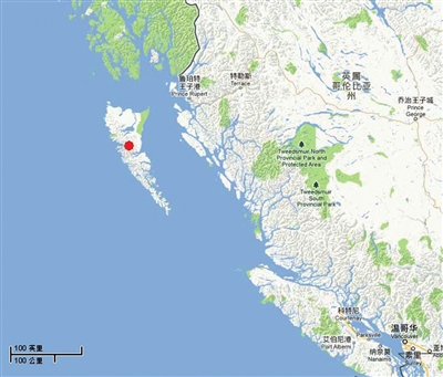 夏洛特皇后群岛位于加拿大西海岸