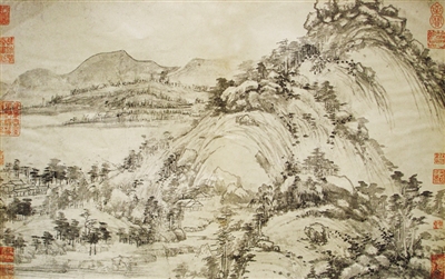 沈周《仿黄公望富春山居图》。-图片版权归原作者所有