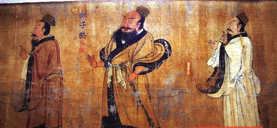 阎立本《孔子弟子像》（局部）。-图片版权归原作者所有