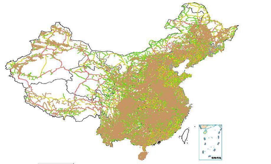 查看大图   新地图新气象   新版地图在全国县级行政单位的覆盖率