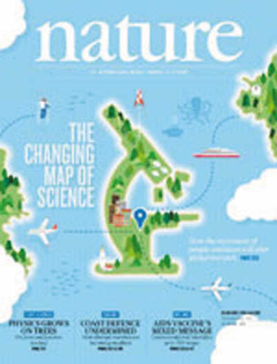 英国《自然》杂志封面:中巴韩加入科研大国行