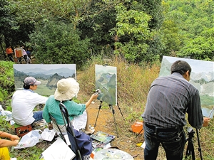 深圳画家云集羊台山(图)
