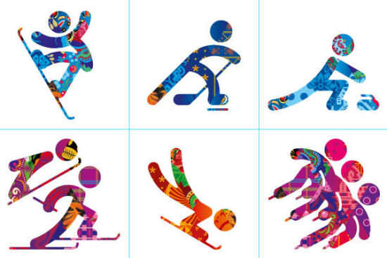 据悉,2014年索契冬奥会的logo形象灵感主要来自于俄罗斯的传统审美