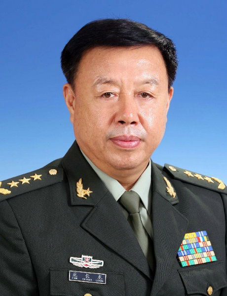 资料图：新任中央军委副主席范长龙上将。