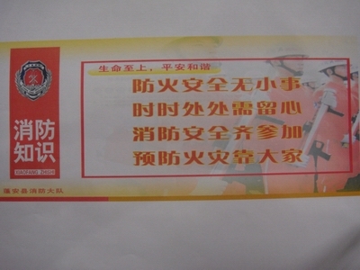 蓬安县消防大队印制了1000份计10000张的"119"消防安全知识宣传(有奖)