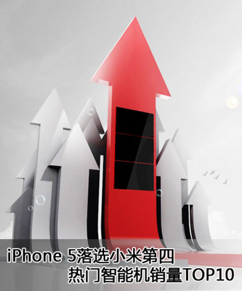 iPhone 5落选小米第4 热门机销量TOP10 
