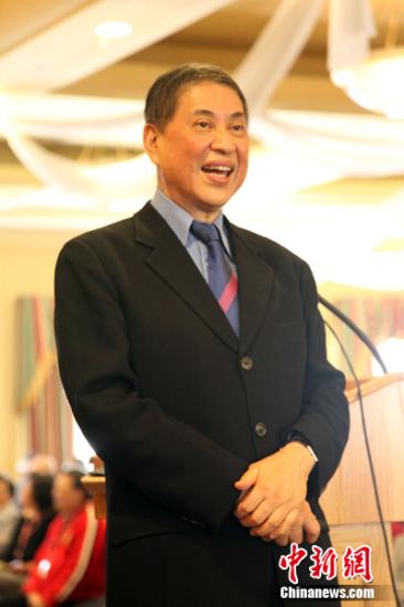 当地时间9月29日，旅美台湾作家白先勇先生在纽约举行的“北美华文作家协会2012年代表大会”上的专题演讲。中新社发 阮煜琳 摄
