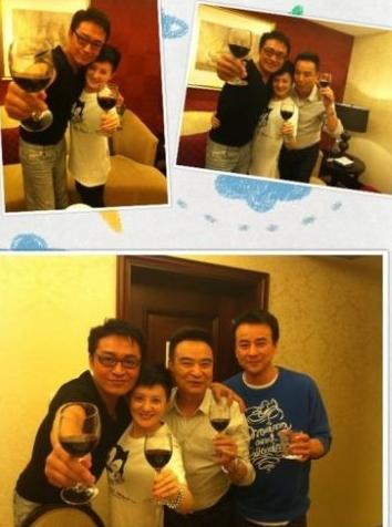 梅花三弄演员20年重聚马景涛金铭举杯相庆