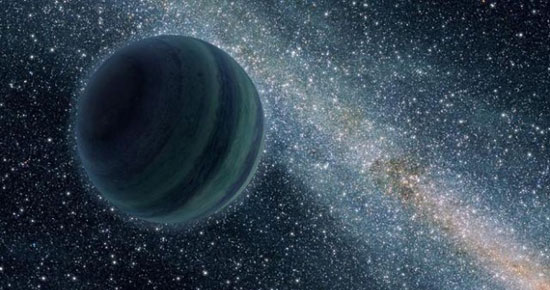 一位艺术家对“流浪”行星CFBDSIR2149的印象，称其为没有恒星的“最孤独的行星”。