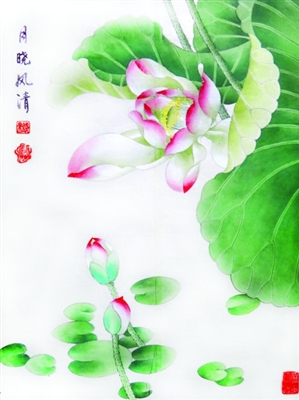荷花,又称莲花,水芙蓉,净友,六月春等.