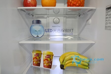美的BCD-555WKMB冰箱豪华柱面壁式节能灯