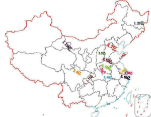 中国彩票14个亿元巨奖分布图