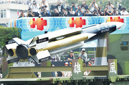 台雄风三超音速导弹试射成功号称航母杀手(图)