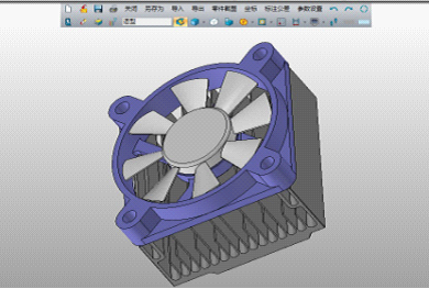 三维cad教程:中望3d绘制 cpu散热器风扇