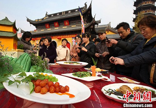 江苏无锡素食文化节尽展绿色环保风(图)