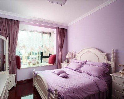 淡紫色卧室最助性