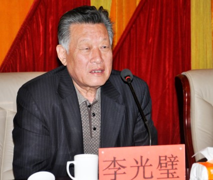 山东省烹饪协会常务副会长兼秘书长李光璧作重要讲话