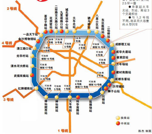 成都地铁7号线全线站点披露:共31个站点 串起