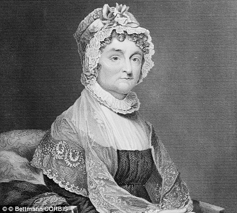 美國第二人總統約翰 亞當斯（John Adams）的妻子阿比蓋爾 亞當斯（Abigail Adams），美國革命戰爭時期曾通過許多信件向給丈夫提供了政府和政治方面的建議。