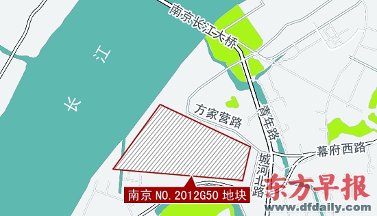 南京下关滨江地块示意图.赵佳峰 制图