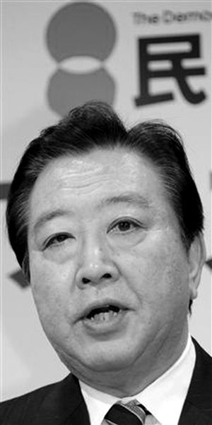 野田佳彦 55岁 民主党(温和保守派)党首,首相 支持率8 政党支持率11.