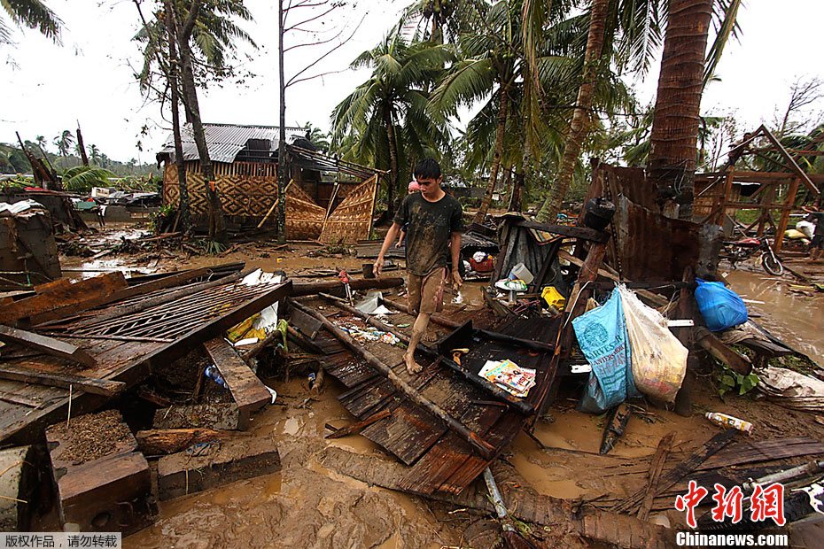超强台风宝霞侵袭菲律宾 多省市受灾80多人