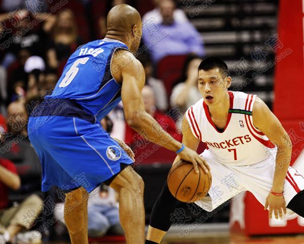 图文nba火箭负小牛林书豪突破