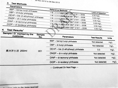 9日晚,消费者"水晶皇"公布的香港化验所的初步报告显示,塑化剂(dehp)