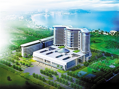 深圳市与南方医科大学合办在建的新安医院效果图。一、二、三、四、五、六、七、八、九、十、（图片来自市卫人委网站）